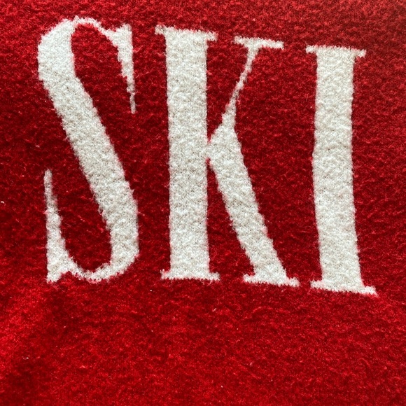 Cupcakes and Cashmere red “Ski” sweater, great for apres on the mountain. - Picture 5 of 6